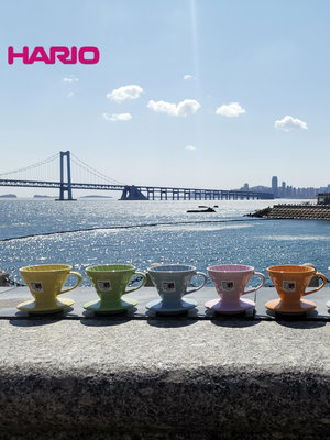 日本原產HARIO陶瓷濾杯 有田燒V60手沖咖啡過濾器 彩色滴濾杯-景秀商城