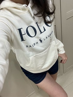 蕾蕾美國代購 Polo Ralph Lauren 女款刺繡字母logo 內刷毛帽T 售完
