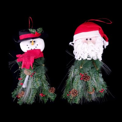聖誕老人雪人吊飾 光纖雪人/聖誕老人