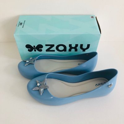 《現貨》ZAXY SHINE KIDS 女童 包鞋 巴西尺27/28，33/34（夢幻閃亮巨星 防水果凍 娃娃鞋-淡藍色）