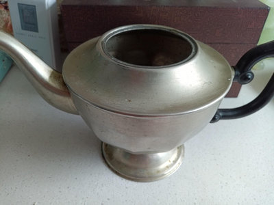 【二手】老銅壺，老白銅奶茶咖啡壺（缺蓋）。壺品相很好無任何傷，很扎36087【木清院】銅器 佛像 擺件