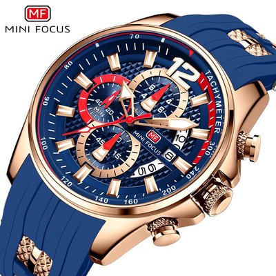 現貨手錶腕錶MINI FOCUS手錶時尚運動男錶防水石英錶大錶盤夜光男手錶0350G