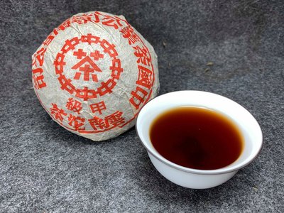 1980中茶甲級紅印小熟沱 中茶訂製款