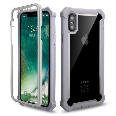 適用iPhoneXS Max透明氣囊360全包手機殼XR四角防摔太空殼蘋果XR手機殼 手機套 手機保護套