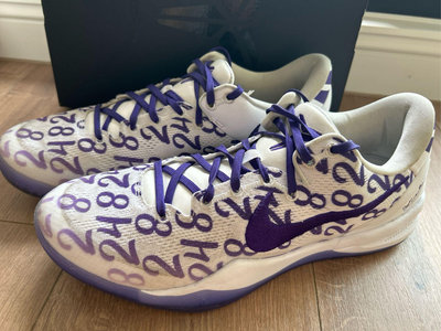 Nike Kobe 8 紫色籃球實戰鞋， US 12, 可刷卡