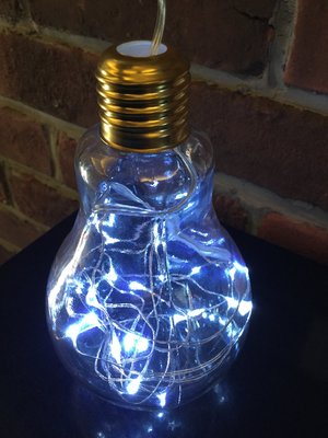 工業風玻璃燈罩LED滿天星小夜燈 燈泡造型 DIY(可玻璃燈泡或LED燈分購）
