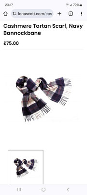 英國名牌 LONA SCOTT 喀什米爾山羊絨 圍巾