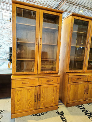 【國民二手樂活館】微古典鄉村風橡木三尺書櫃 櫥櫃 自取價2500