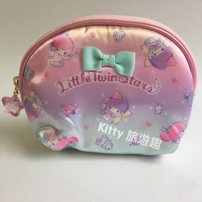[Kitty 旅遊趣] Kikilala 化妝包 雙子星 銀河 萬用包 收納包