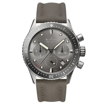【玩錶交流】全新品 BLANCPAIN 寶珀錶 鈦金屬 五十噚 飛返計時碼錶 5200-1210-G52A