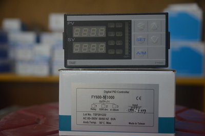 台儀 FY600R 溫度控制器、1組警報、PID溫度控制器、溫控器 48*96mm