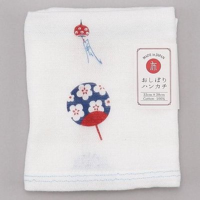 鄉村童話 日雜生活小物  日本製  紗棉 手帕 和風 涼夏 風鈴 扇