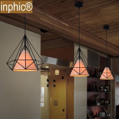 INPHIC-現代簡約創意藝術鑽石吊燈美式餐廳臥室書房燈具燈飾