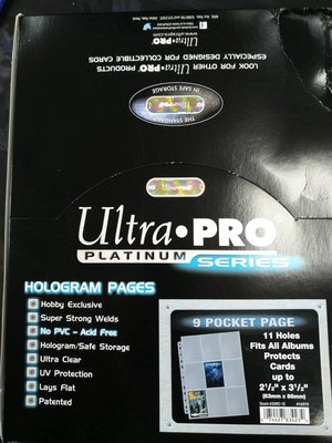 [TPCG]大安殿實體店面 Ultra Pro 整盒100張 雙面透明 九格卡本 集卡冊 補充內頁 MTG POKMON