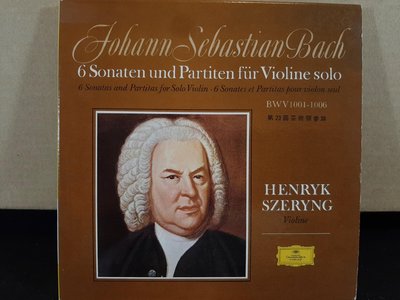 CD~Szeryng,Bach-6 Sonatas&Partita For Solo Violin Bwv1001-1006謝霖巴哈6首無伴奏小提琴奏鳴曲與組曲