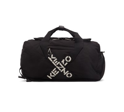 [全新真品代購-S/S21 SALE!] KENZO LOGO 黑色 旅行包 / 後背包 (兩用)