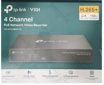 TP-LINK 4路PoE+ 網路監控主機/監視器主機 VIGI NVR1004H-4P