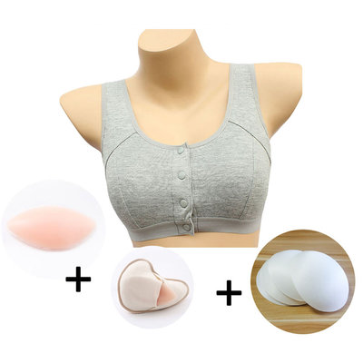 MTC-32高品質專業乳癌術後義乳內衣🎀 適合術後初期 二合一全罩式設計 媽媽內衣 棉質透氣無鋼圈內衣 前扣式義乳內衣