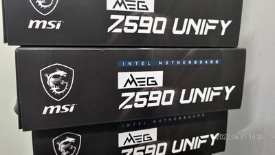 全新 MSI MEG Z590 UNIFY 高階主板 LGA1200腳位 Intel 10． 11代處理器 原價１萬１