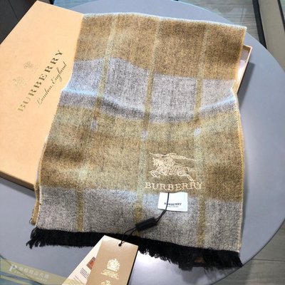 雅格精品代購 BURBERRY 時尚品牌 2020秋冬新款 羊毛圍巾(180/30 g5) 美國outlet代