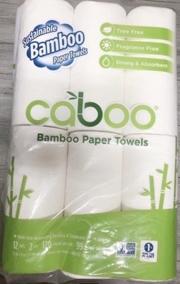 好市多 CABOO 兩層 竹纖 廚房 餐巾紙   120張/捲 廚房紙巾