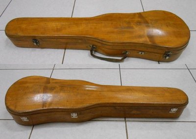 歐洲百年古董小提琴木盒NO.2.原木實木製造.4/4全尺.可裝烏克麗麗.歡迎交換樂器