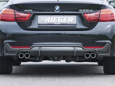 【樂駒】RIEGER BMW F32 F33 F36 LCI rear skirt insert 後下擾流 後下巴 四出