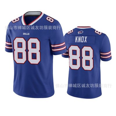 現貨球衣運動背心NFL橄欖球球衣 比爾 88 藍色 Buffalo Bills Dawson Knox Jersey