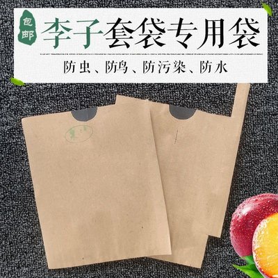 熱銷 李子套袋專用袋黃金奈李袋子水果果樹紙袋包果袋保護口袋防蟲防鳥*~特價