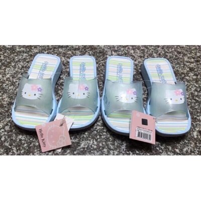 正版授權 Hello Kitty 兒童 拖鞋 粉藍色拖鞋 台灣製 女童 拖鞋 拖鞋 兒童拖鞋