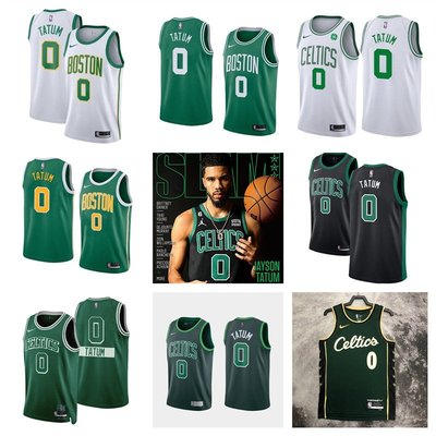 NBA Boston Celtics 波士頓塞爾提克隊  #0 Tatum 塔圖姆 男式籃球球衣 短袖運動T恤-麥德好服裝包包