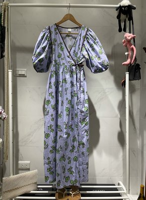 韓國設計師系列和風開襟式薰衣草紫雙口袋長洋裝罩衫（喜歡 kiito ECCO 葉珈伶請參考）