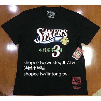 【3種款式】Iverson短袖t恤 費城76人3號艾弗森t恤 NBA籃TY【潤虎百貨】