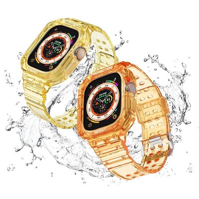 森尼3C-透明錶帶 防水錶帶 蘋果錶帶 Apple Watch 8 7 SE 49mm 蘋果手錶錶帶 S8 Ultra錶帶-品質保證