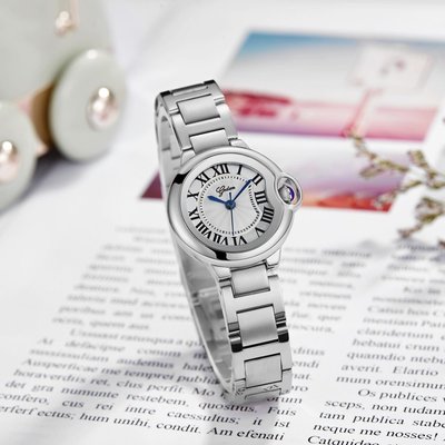韓版時尚女學生手鏈手表鋼帶時裝手鐲石英表腕表女士腕表~特價