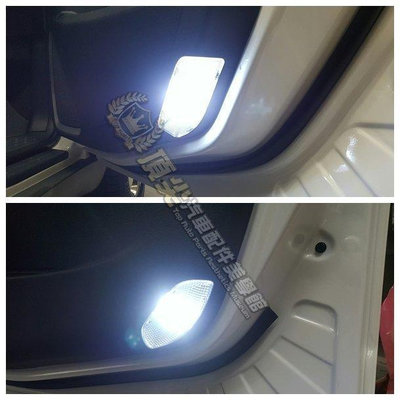 LUXGEN納智捷S5【LED車門燈-2顆】前門邊燈 超白光 暖白光 冰藍色 警示 氣氛燈 ECO全