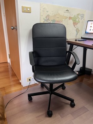 IKEA RENBERGET 電腦椅 黑色 更換設備出售 升降功能正常 面交可檢驗