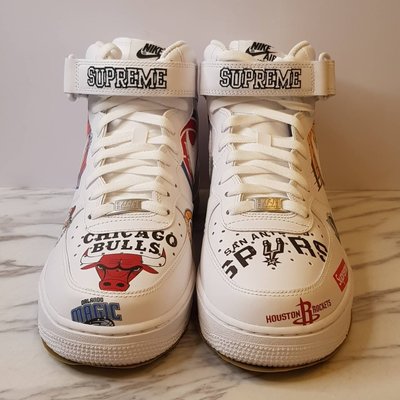 【 RECOVER 名品二手SOLD OUT 】Nike Air Force 1 Mid x Supreme NBA