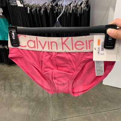 美國AMPM Calvin Klein 男士CK STEEL MICROFIBER 銀色寬邊舒適三角內褲多色U2715O