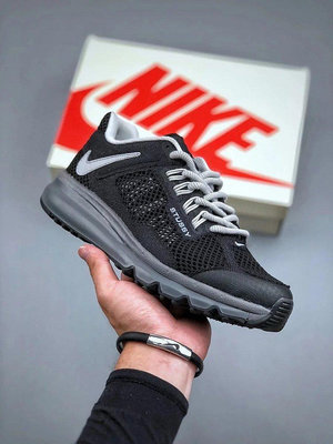 耐克Nike Air Max 2013聯名小倒鉤黑灰男女休閑鞋運動鞋跑步鞋 MR