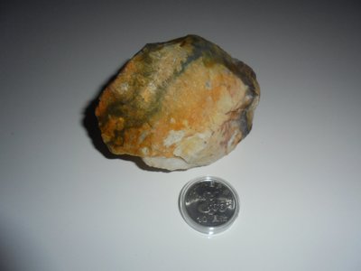 年糕碧玉   大顆料 原礦 重達350g  美石 東海岸玉石 花東玉石