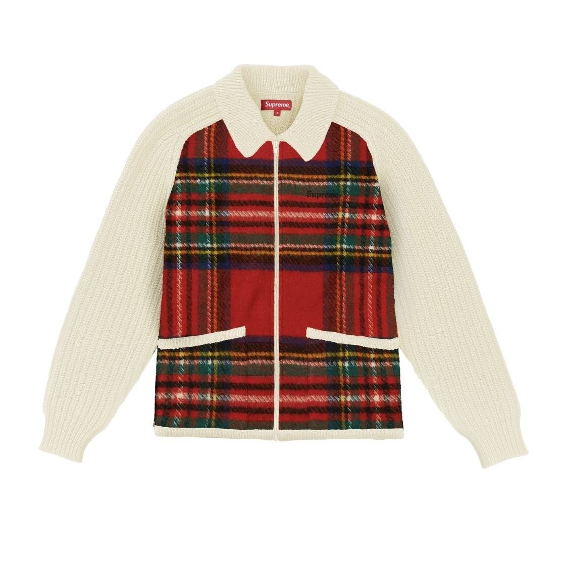 HO様専用」 Supreme Plaid Front Zip Sweater - ニット/セーター