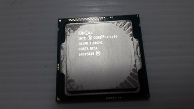 (台中) Intel CPU 1150 腳位 i3-4160 3.6GHZ 中古良品無風扇