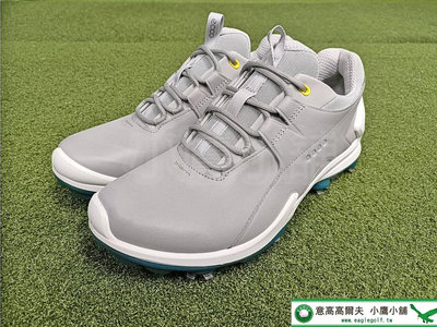 [小鷹小舖] ECCO BIOM TOUR LACE SHOE 13190401539 高爾夫球鞋 運動鞋 男仕 有釘 防水 輕盈彈性 緊密貼合 '24 NEW