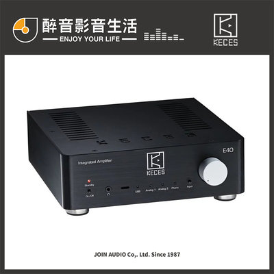 【醉音影音生活】KECES E40 綜合擴大機.USB DAC+唱放+耳擴.公司貨