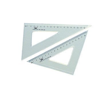 【鑫鑫文具】Life KTR-20 20cm塑膠三角板
