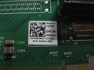 原裝DELL R710 伺服器PCI-E擴展板 提升板 轉接卡 MX843