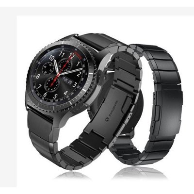 全館免運 22mm快拆通用錶帶Galaxy Watch 46MM/S3 Classic表帶 華為 watchGT金屬不鏽鋼一株錶帶 可開發票