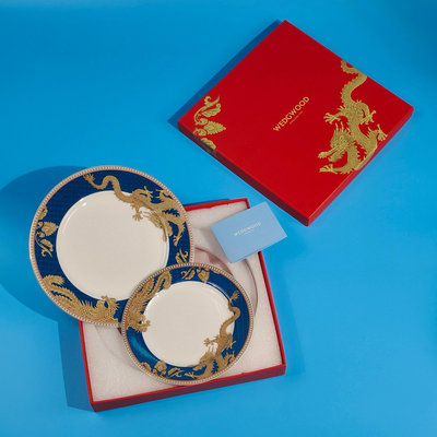 新年新款#明星同款#WEDGWOOD#東方傳奇#餐具#西餐盤雙盤裝#            靈感來源於WEDGWOOD典藏圖庫中19世紀的東方風格設計紋樣