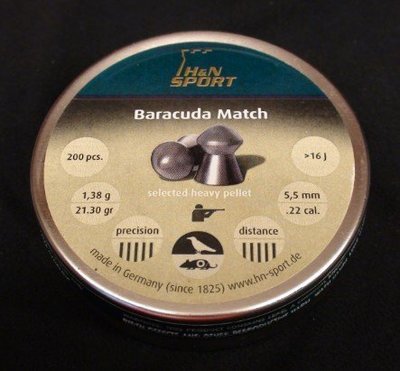 ((( 變色龍 ))) H&amp;N 5.5mm Baracuda Match 空氣槍用鉛彈 喇叭彈 德製